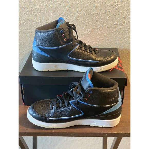 Nike Air Jordan 2 Retro Radio‎ Raheem Size 9.5 2016 Pre-Owned No Box - Picture 3 of 5